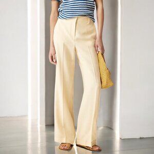 J. Crew Cuffed wide-leg trouser in luster canvas Size 6